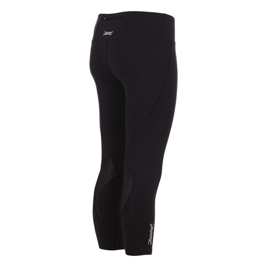 טייץ ריצה נשים ZOOT TWIN FIN CAPRI 3/4 - BLACK