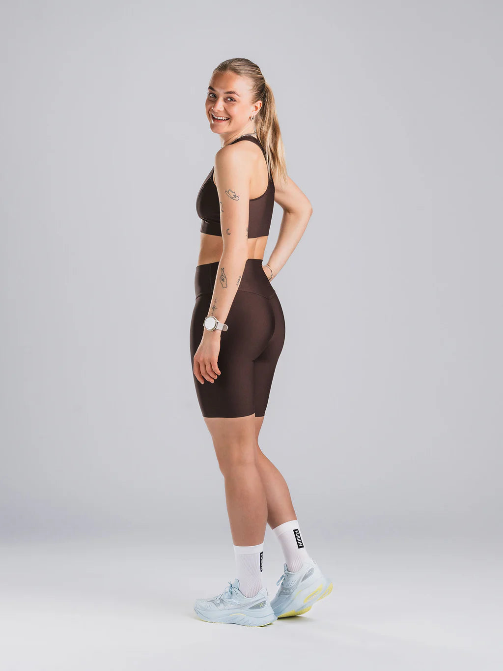 טייץ קצר FUSION Womens High Rise Short Tights