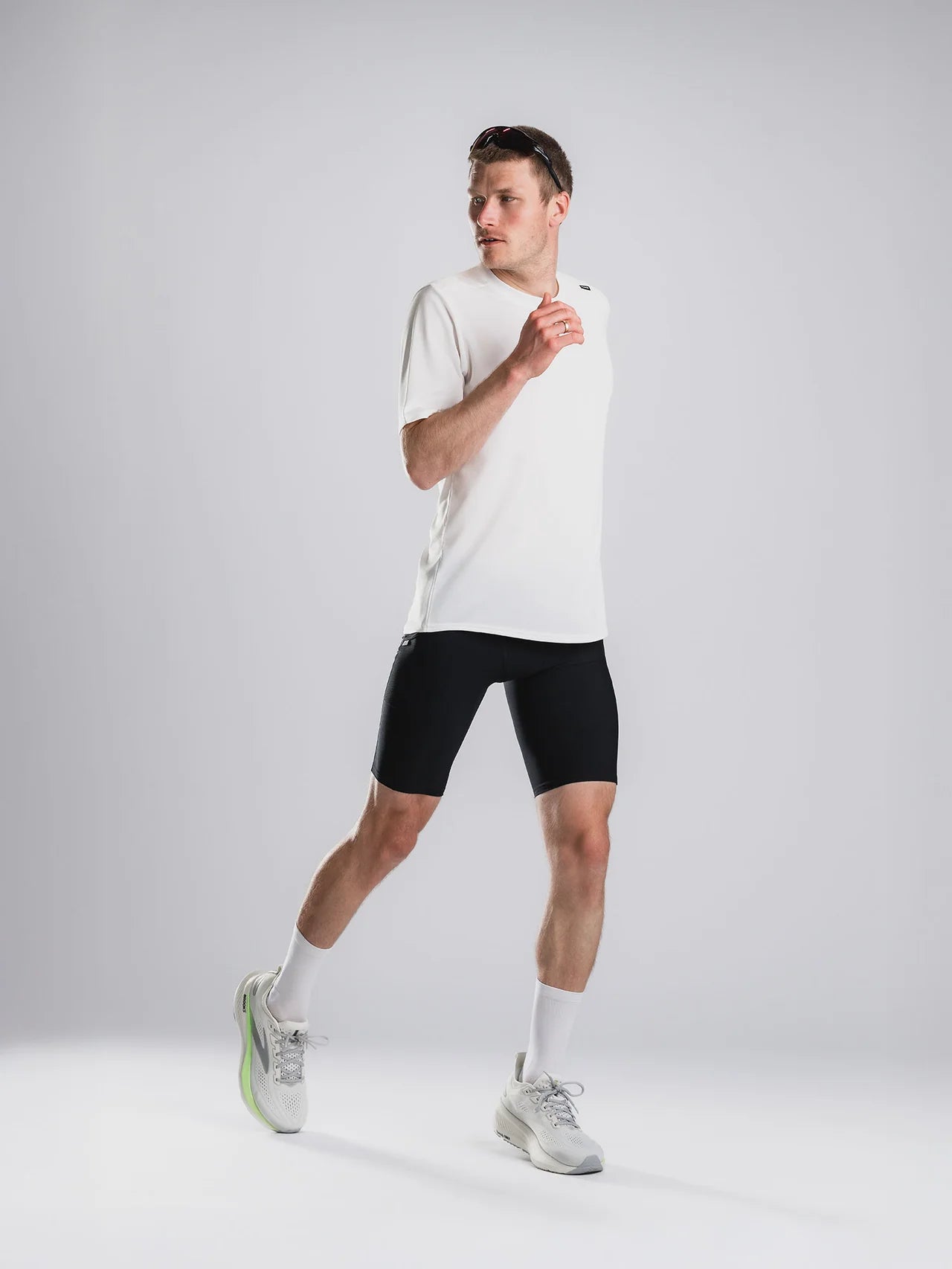 חולצת ריצה גברים שרוול קצר FUSION Mens TEMPO! TWO Run T-Shirt