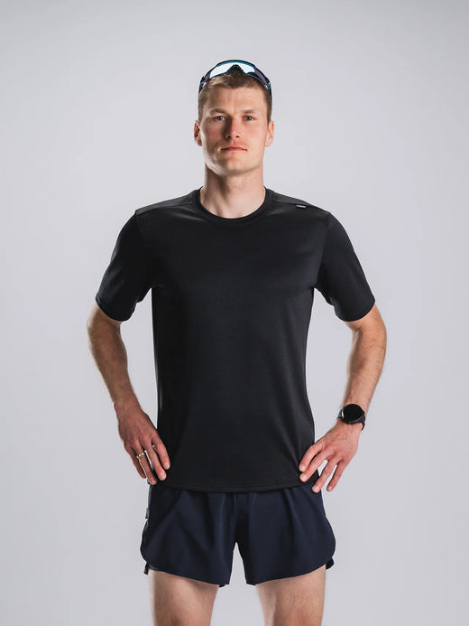 חולצת ריצה גברים שרוול קצר FUSION Mens TEMPO! TWO Run T-Shirt