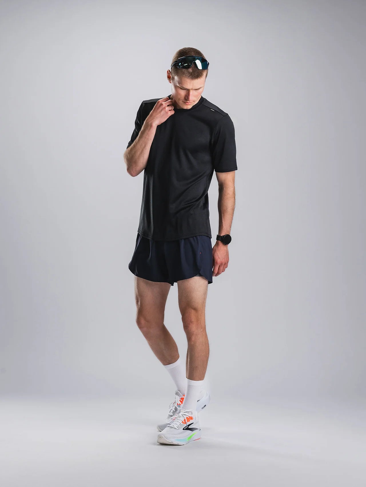 חולצת ריצה גברים שרוול קצר FUSION Mens TEMPO! TWO Run T-Shirt