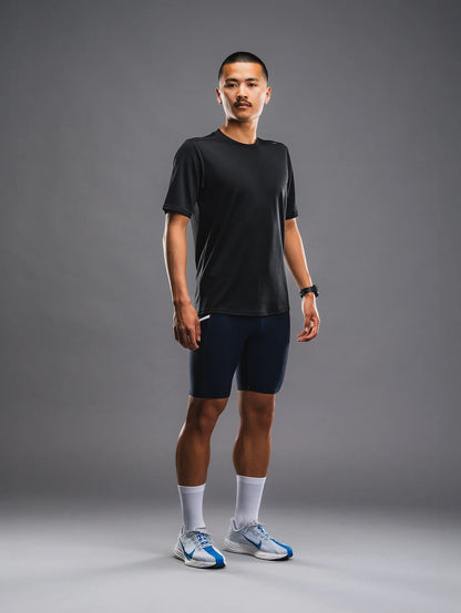חולצת ריצה גברים שרוול קצר FUSION Mens TEMPO! TWO Run T-Shirt