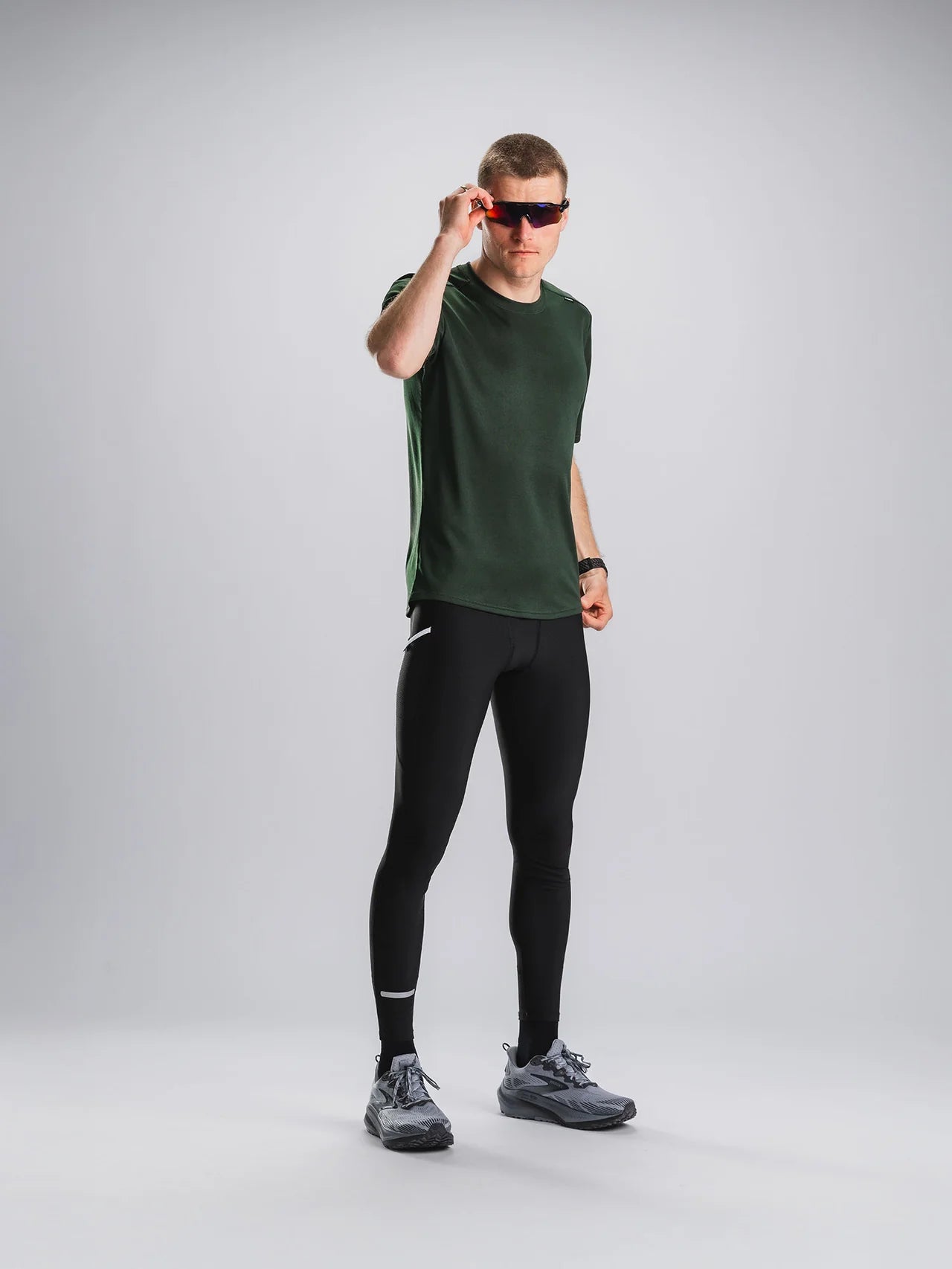 חולצת ריצה גברים שרוול קצר FUSION Mens TEMPO! TWO Run T-Shirt