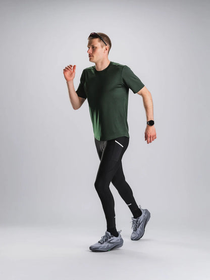 חולצת ריצה גברים שרוול קצר FUSION Mens TEMPO! TWO Run T-Shirt
