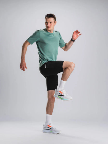 חולצת ריצה גברים שרוול קצר FUSION Mens TEMPO! TWO Run T-Shirt