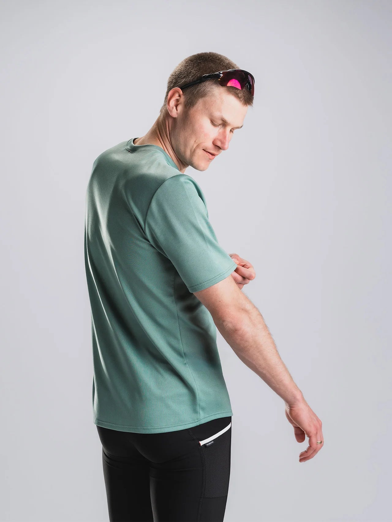 חולצת ריצה גברים שרוול קצר FUSION Mens TEMPO! TWO Run T-Shirt