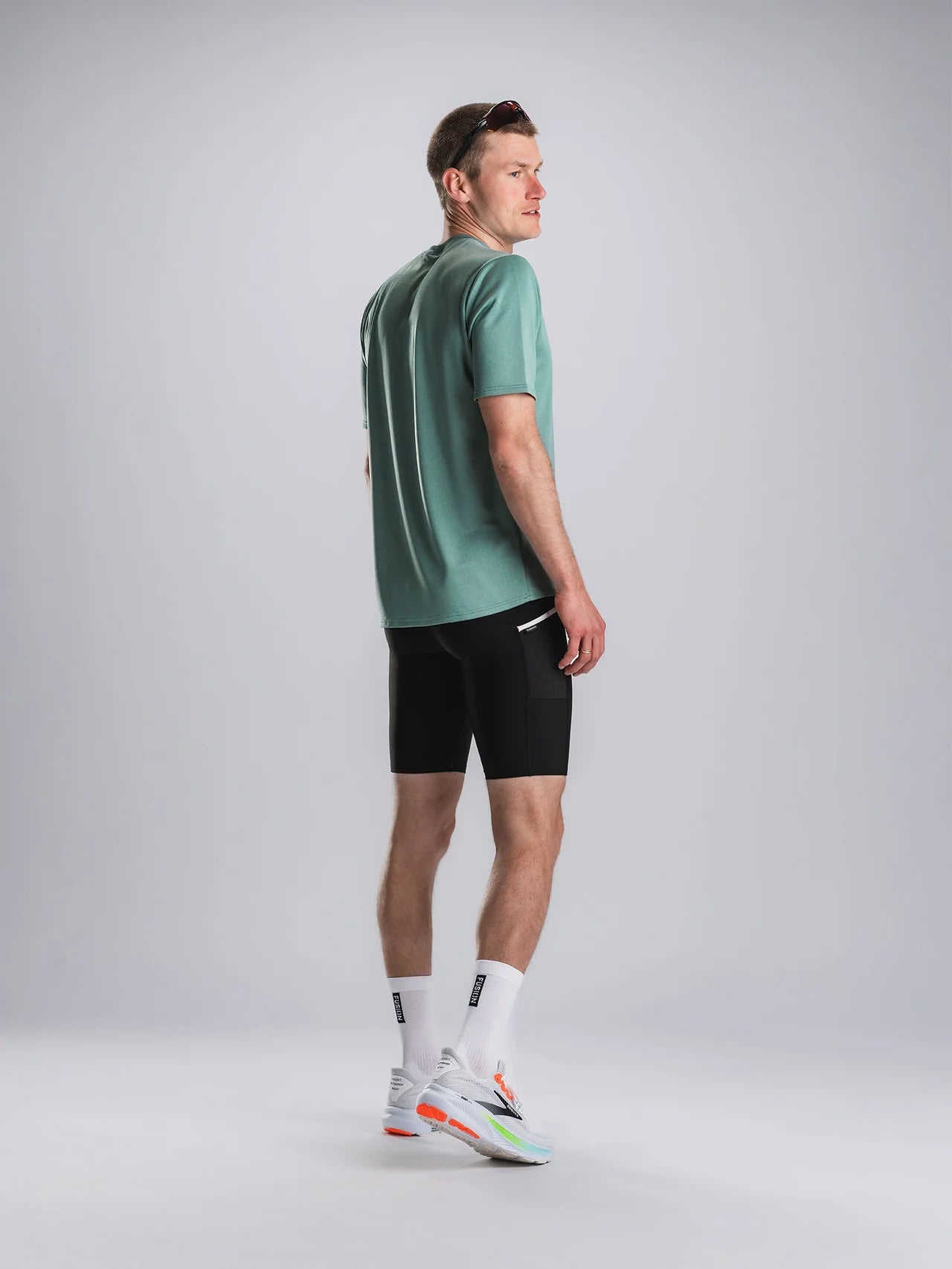 חולצת ריצה גברים שרוול קצר FUSION Mens TEMPO! TWO Run T-Shirt