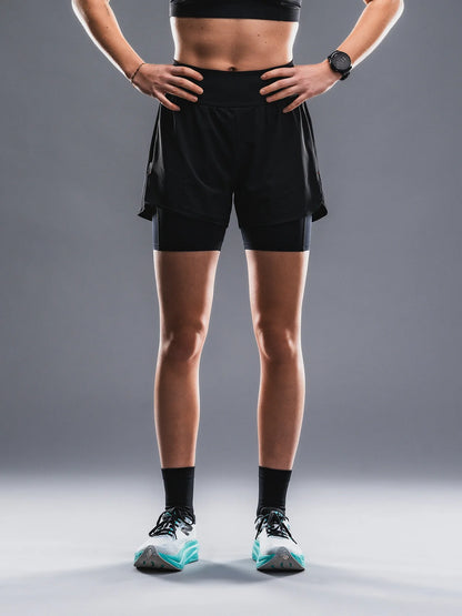 מכנס ריצה לנשים FUSION Womens TEMPO! PRO Run Shorts
