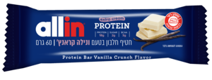 ALL IN חטיף חלבון בטעם ונילה קראנץ 60 גרם