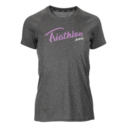 חולצת ריצה נשים ZOOT LTD RUN SUNSET CHILL OUT INK TEE - TRIATHLON