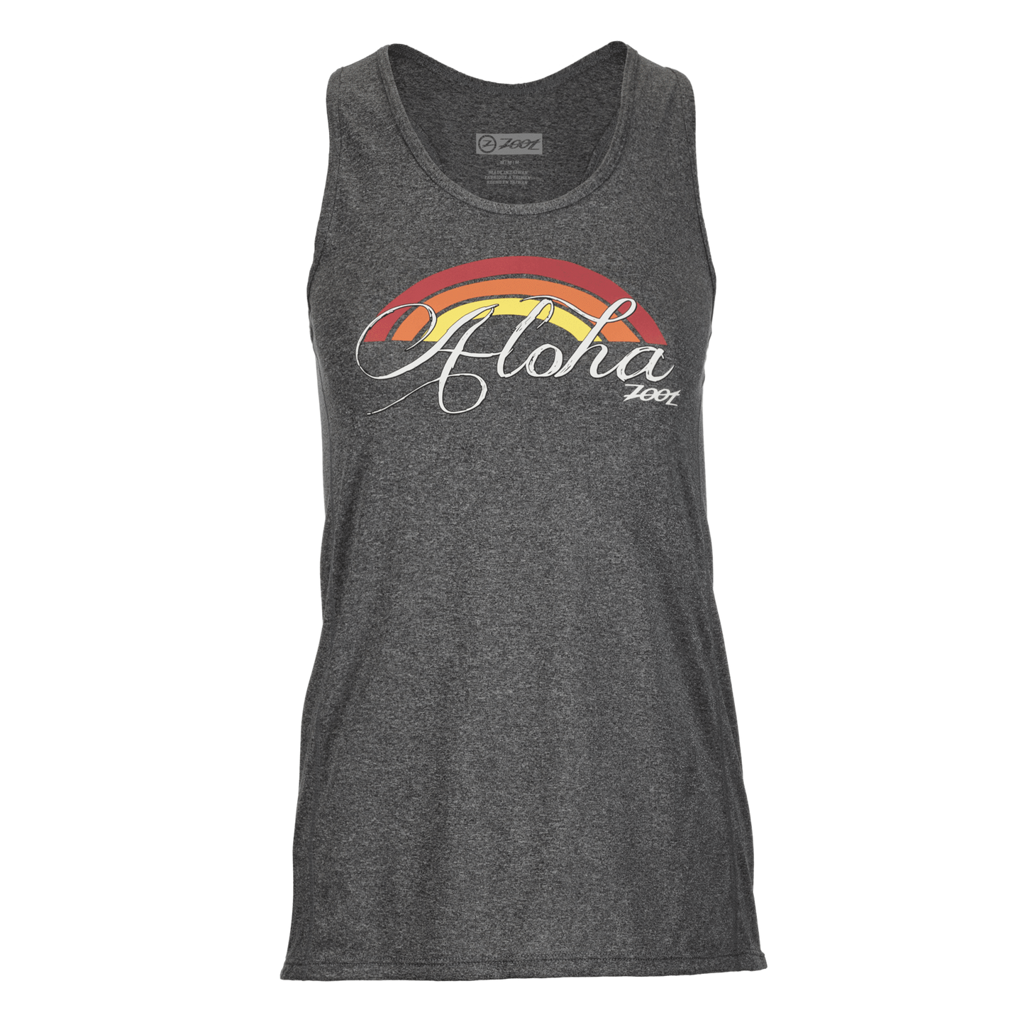 גופיית ריצה נשים ZOOT LTD RUN SUNSET CHILL OUT INK TANK - RAINBOW