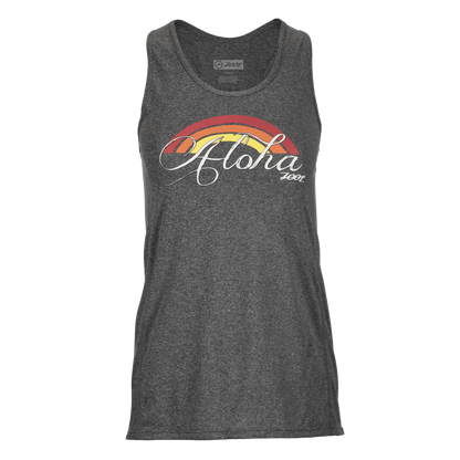 גופיית ריצה נשים ZOOT LTD RUN SUNSET CHILL OUT INK TANK - RAINBOW