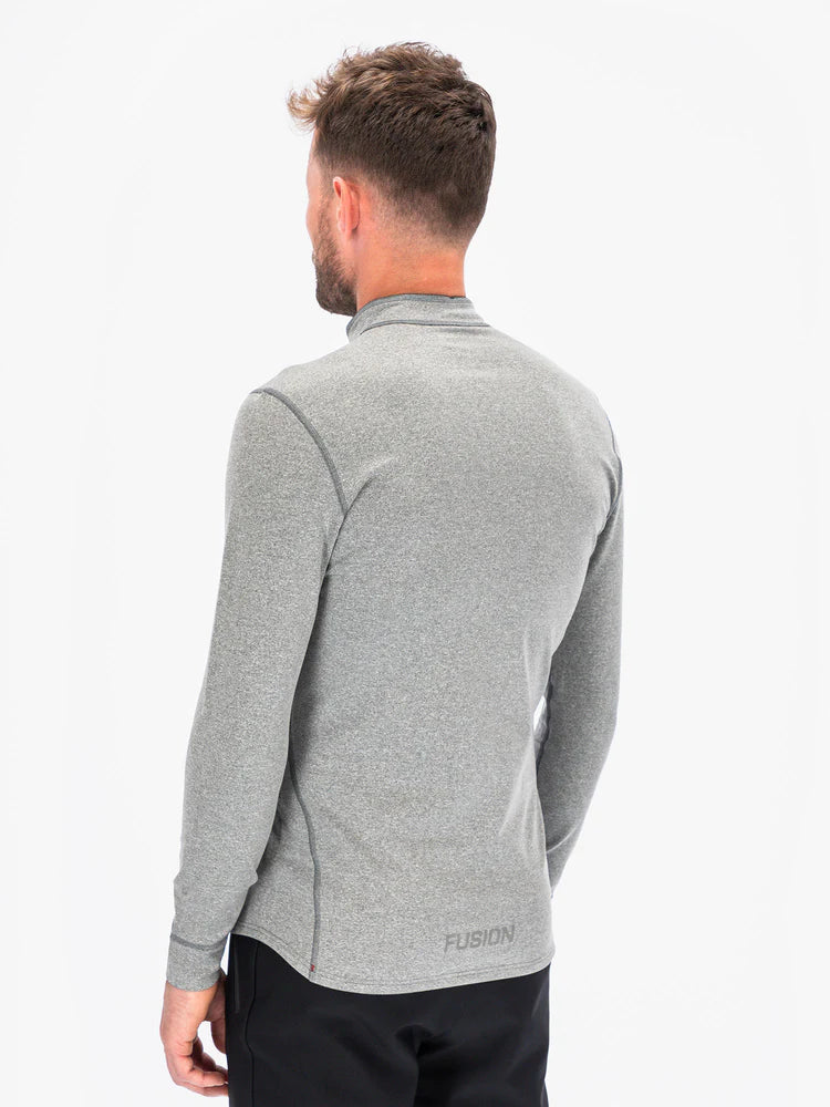 חולצת ריצה גברים חצי רוכסן FUSION MENS C3 ZIP NECK