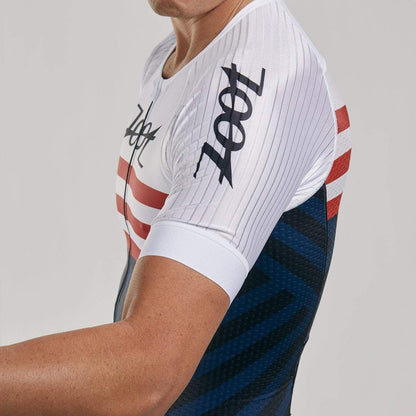 חולצת רכיבה גברים ZOOT LTD TRI AERO JERSEY RIVIERA
