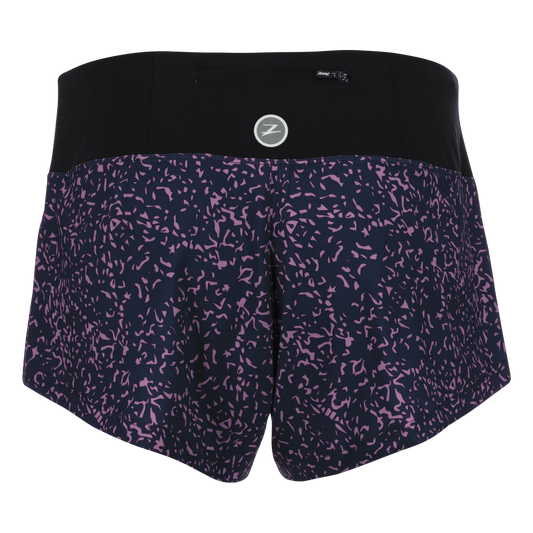 מכנס ריצה נשים ZOOT LTD RUN 3 INCH PCH SHORT - PEBBLE