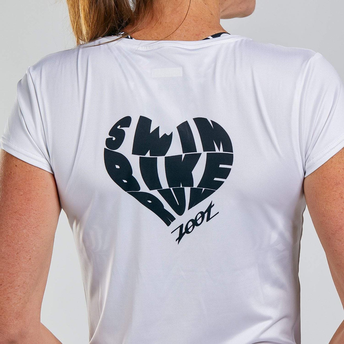 חולצת ריצה נשים ZOOT LTD RUN TEE TRI LOVE