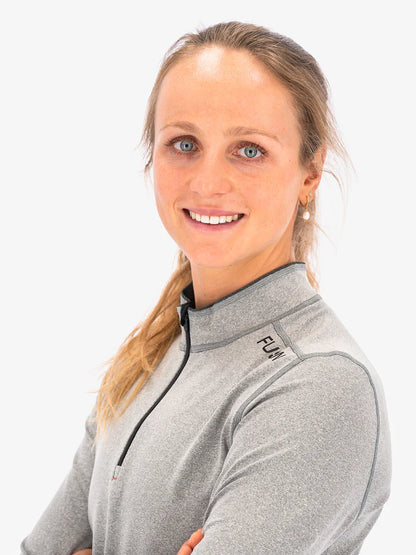 חולצת ריצה נשים חצי רוכסןFUSION WOMENS C3 ZIP NECK