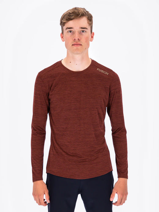 חולצת ריצה גברים שרוול ארוך FUSION MENS C3 LS SHIRT