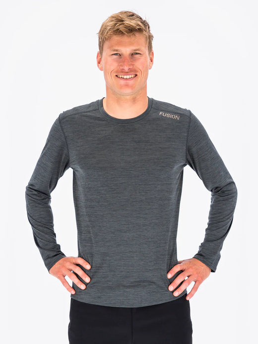 חולצת ריצה גברים שרוול ארוך FUSION MENS C3 LS SHIRT